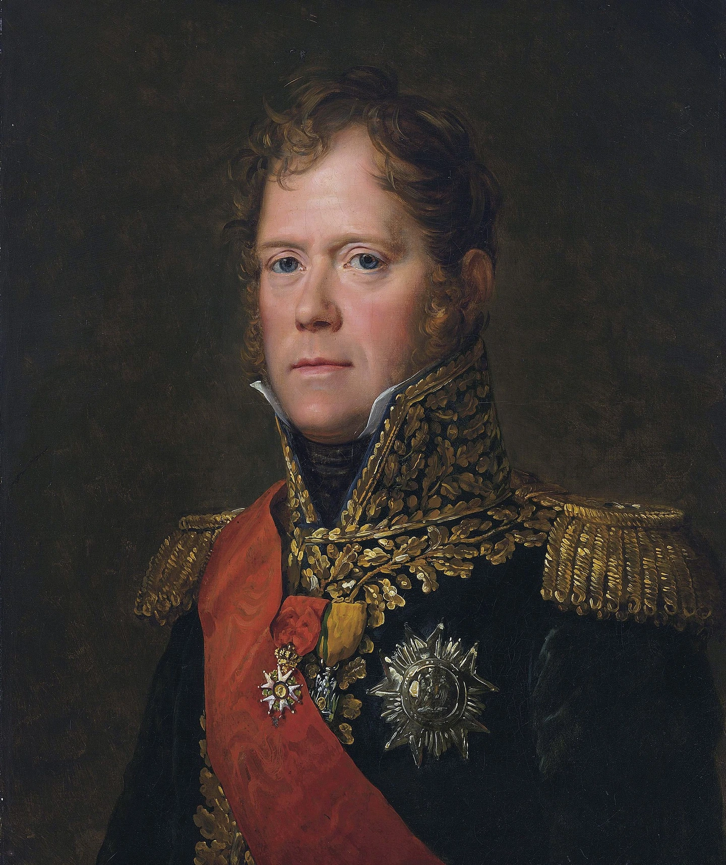 Michel Ney, Marshall of the French Empire, Duc of Elchingen, Prince of Moscow .*oil on canvas .*65 x 55 cm .*1812